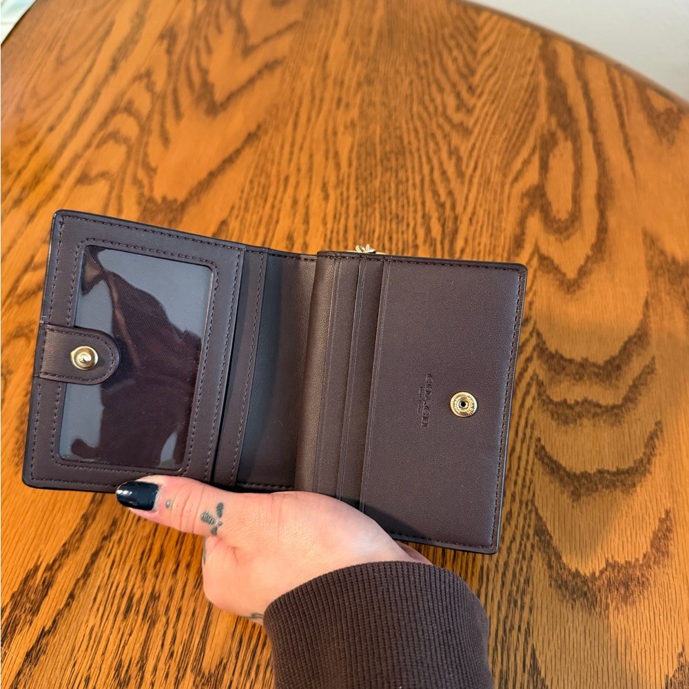 Coach Black Embossed Card Holder - Picture 5 of 7